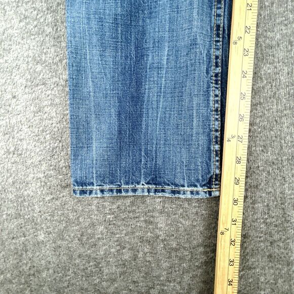 Buffalo David Bitton Jeans Mens 36x30 Blue Six Basic Slim Straight Denim Cotton - Picture 9 of 9